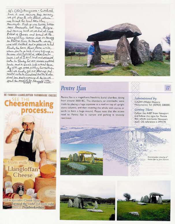 Llangloffan Cheese and Pentre Ifan Burial Chamber