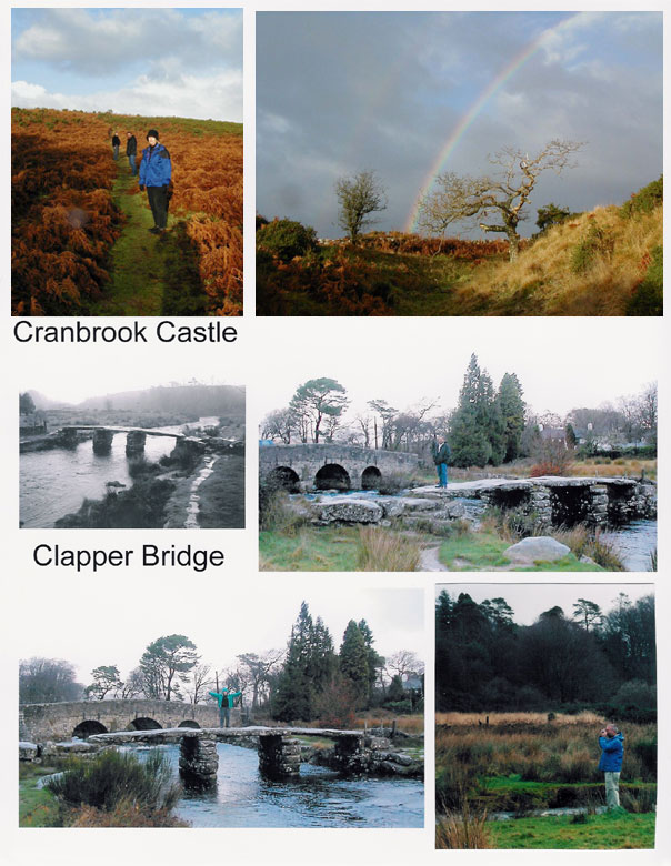 Cranbook Castle and Clapper Bridge