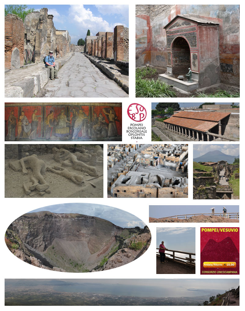 Pompeii and Mt. Vesuviuso, Italy