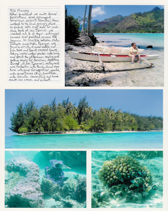 Snorkling off Motu Tiahura