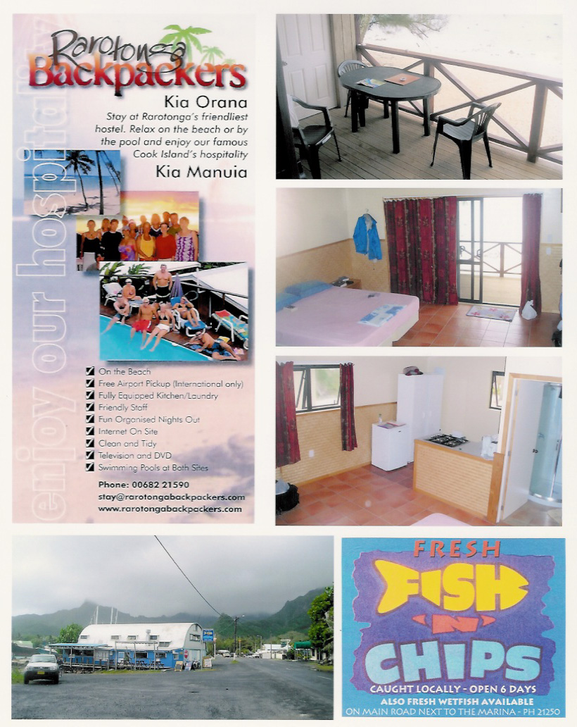 Rarotonga Backpackers and Avarua Town