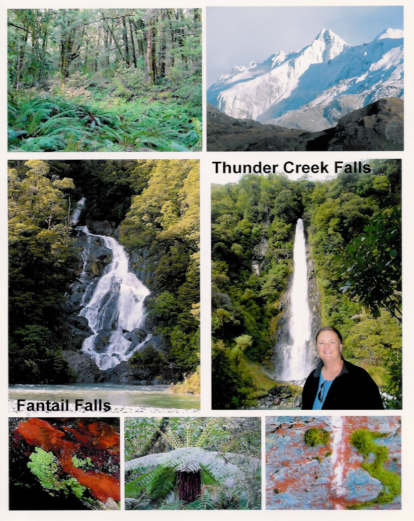 Fantail and Thunder Creek Waterfalls, New Zealand