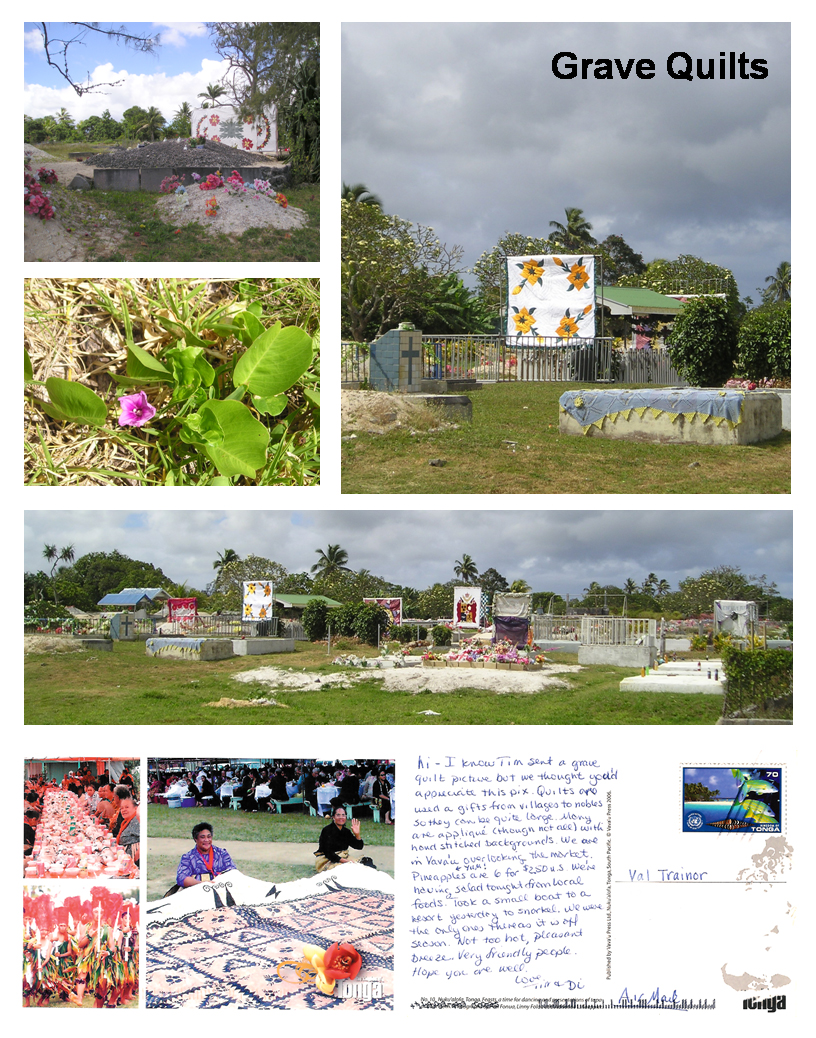  Grave Quilts in Tonga