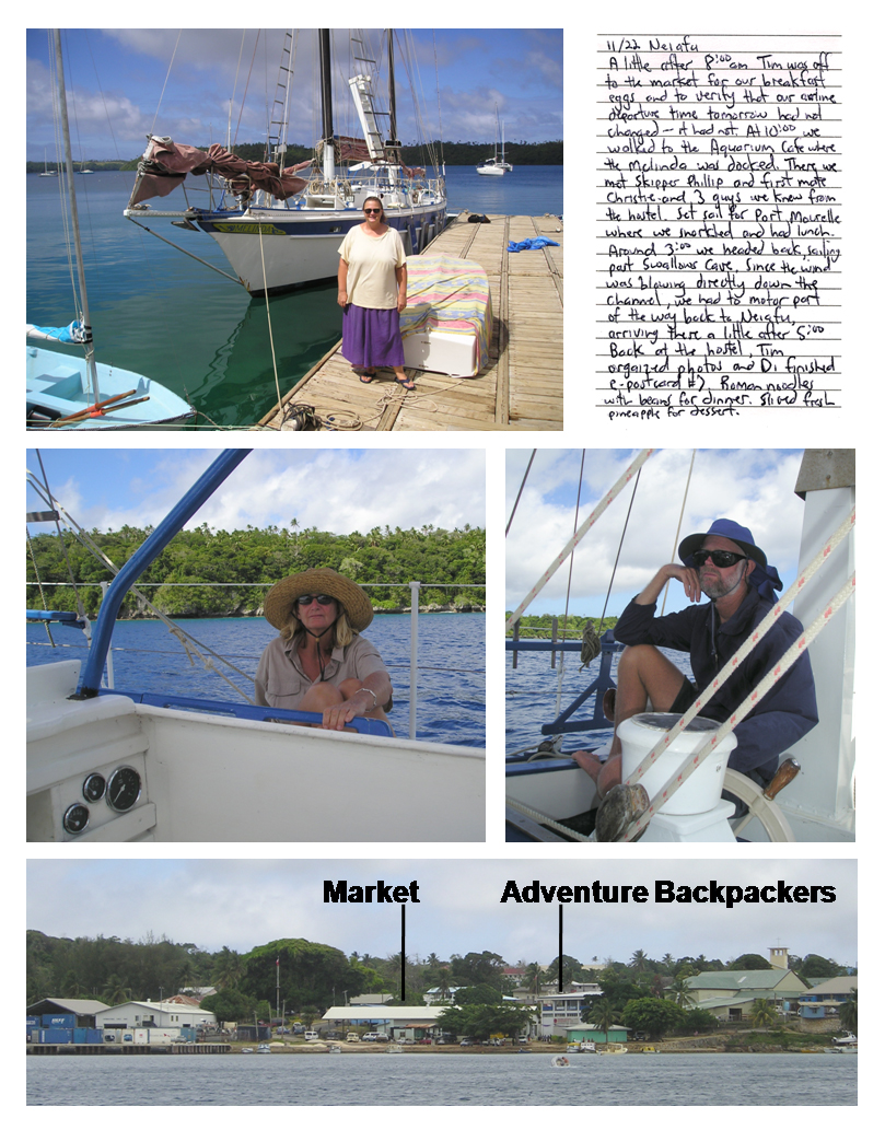 Sailing Melinda  around Vava'u Tonga