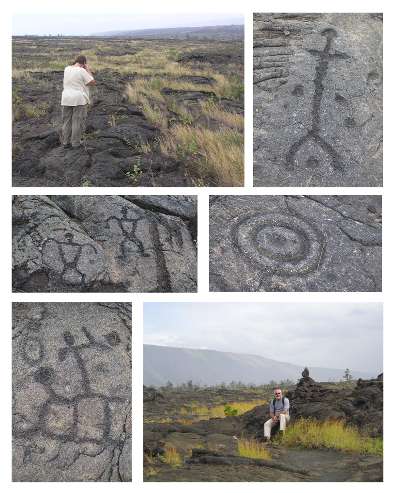 Pu'u Loa Petrogyphs, Volcanoes National Park Hawaii