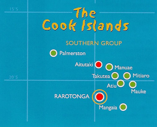 Cook Islands map