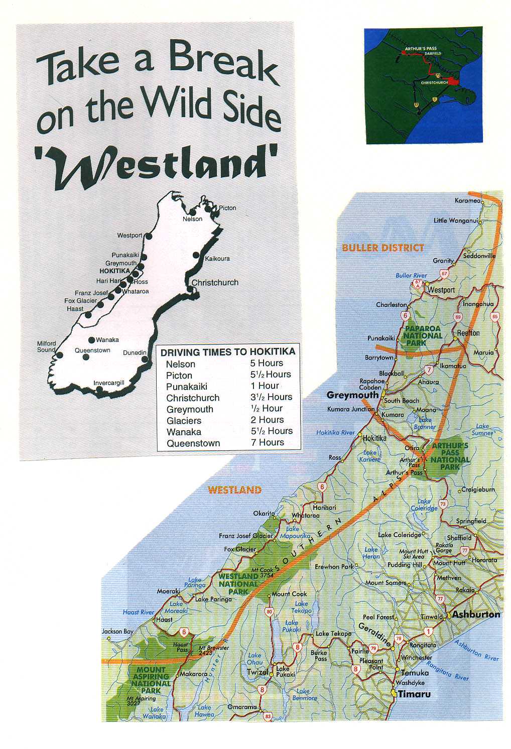 Road to Arthur's Pass New Zealand