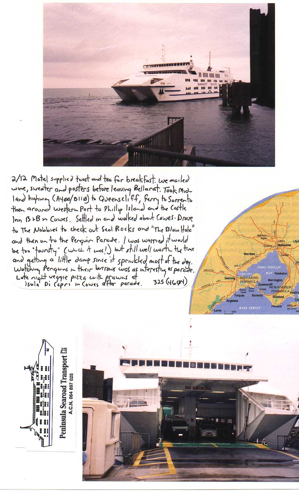 Road to Phillip Island Australia