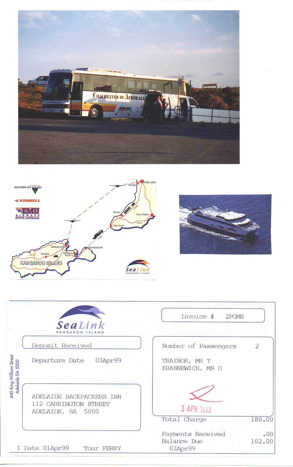 Road to Kangaroo Island Australia